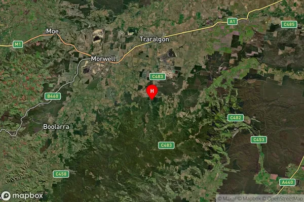 Koornalla,Victoria Satellite Map