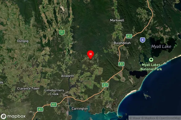 Girvan,New South Wales Satellite Map