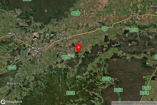 Loy Yang,Victoria Satellite Map