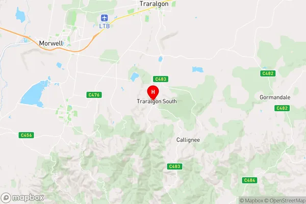 Traralgon South,Victoria Area Map