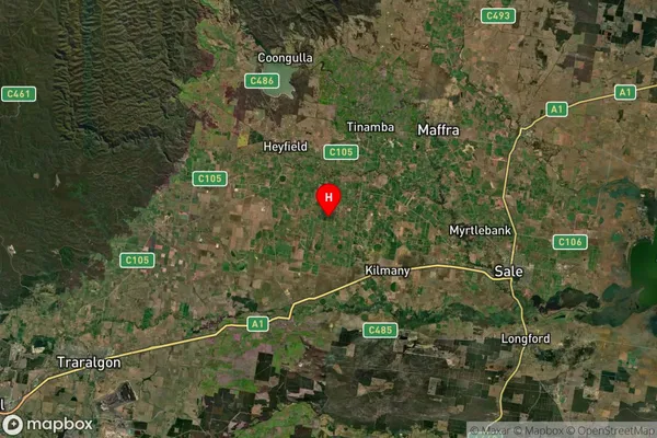 Nambrok,Victoria Satellite Map