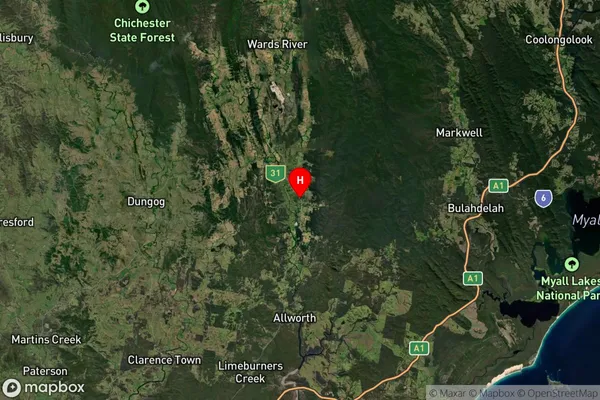 Stroud,New South Wales Satellite Map