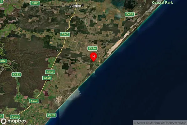 Giffard,Victoria Satellite Map