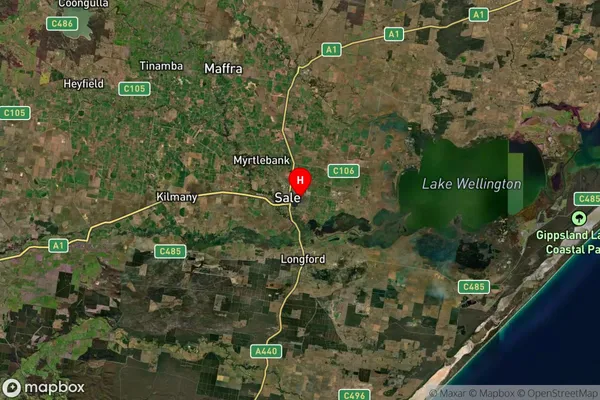 Guthridge,Victoria Satellite Map