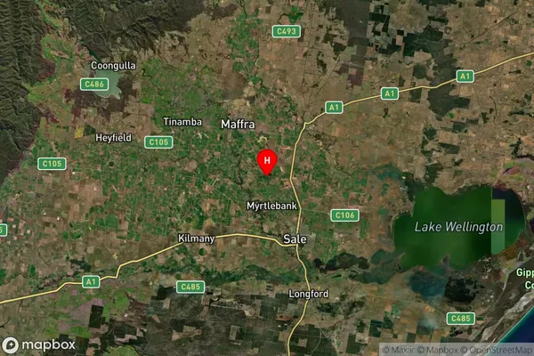 Bundalaguah,Victoria Satellite Map