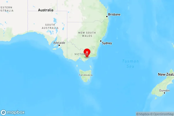 Bundalaguah,Victoria Region Map