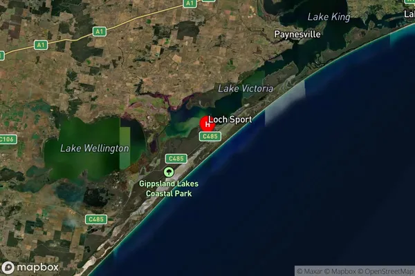 Loch Sport,Victoria Satellite Map