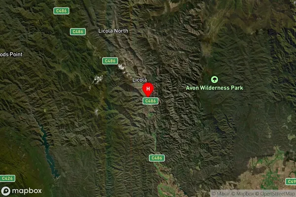 Glen Falloch,Victoria Satellite Map