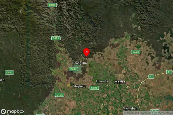 Maffra West Upper,Victoria Satellite Map