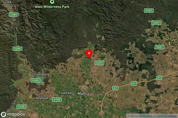 Bushy Park,Victoria Satellite Map