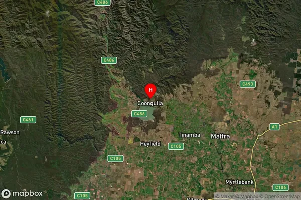 Coongulla,Victoria Satellite Map