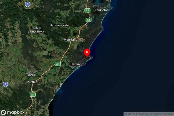 Crowdy Head,New South Wales Satellite Map