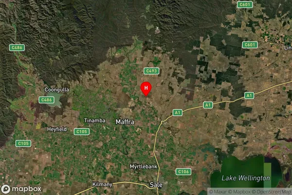 Llowalong,Victoria Satellite Map