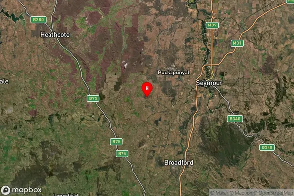 Glenaroua,Victoria Satellite Map