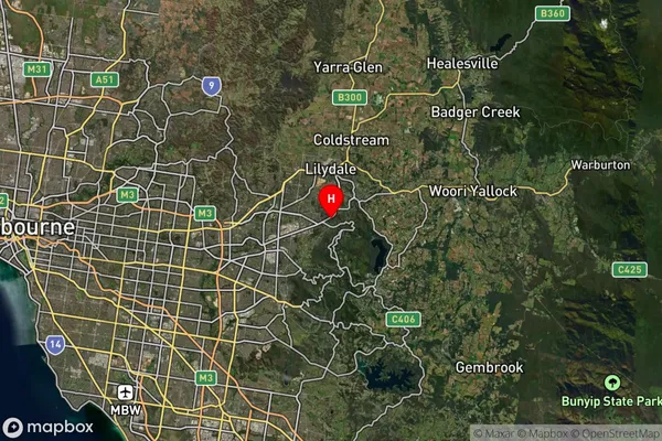 Montrose,Victoria Satellite Map