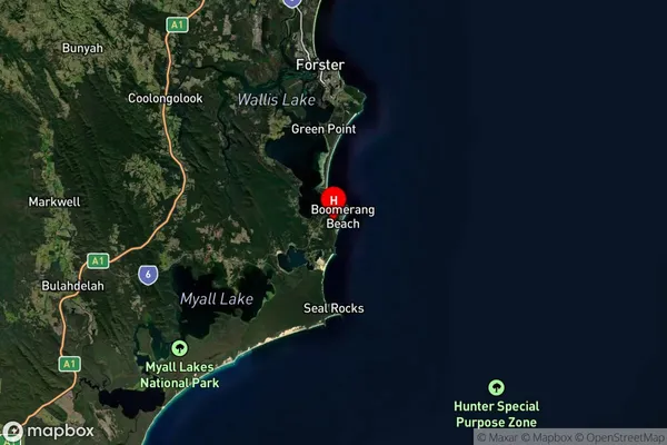 Blueys Beach,New South Wales Satellite Map