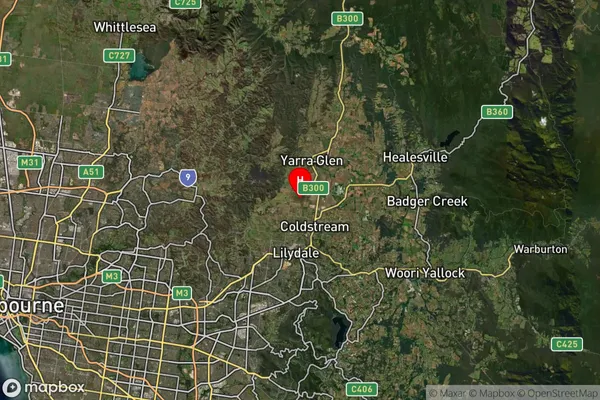 Yering,Victoria Satellite Map