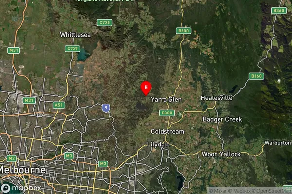 Christmas Hills,Victoria Satellite Map