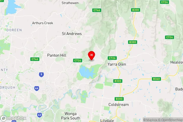 Christmas Hills,Victoria Area Map