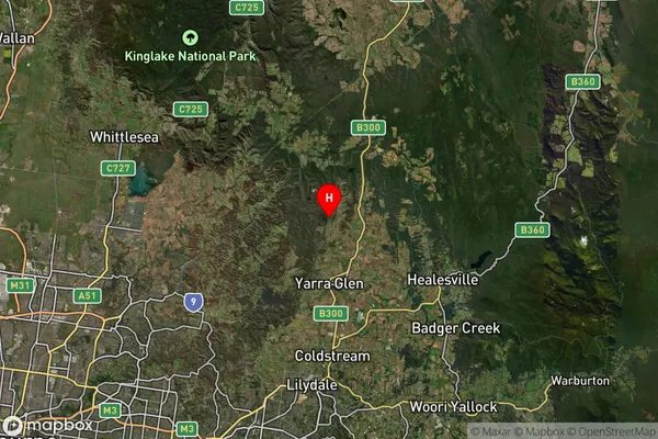 Steels Creek,Victoria Satellite Map