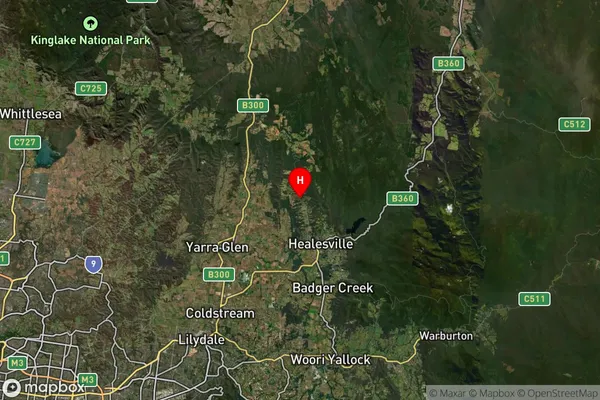 Chum Creek,Victoria Satellite Map