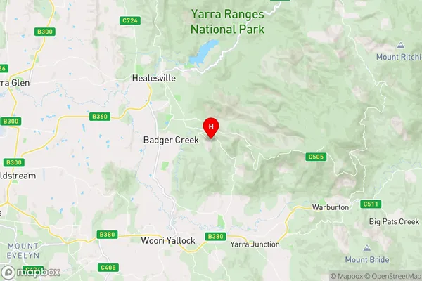 Mount Toolebewong,Victoria Area Map