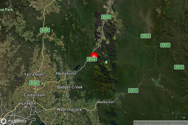 Fernshaw,Victoria Satellite Map