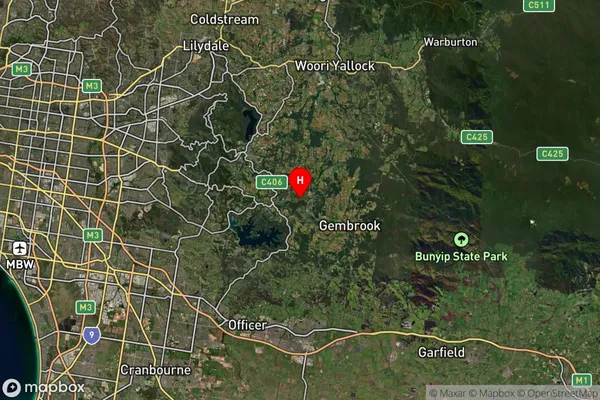 Avonsleigh,Victoria Satellite Map