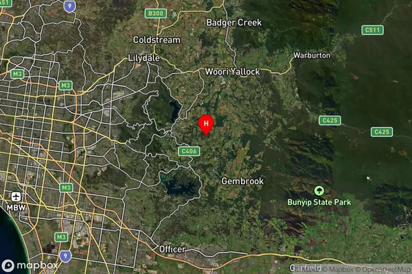 Macclesfield,Victoria Satellite Map