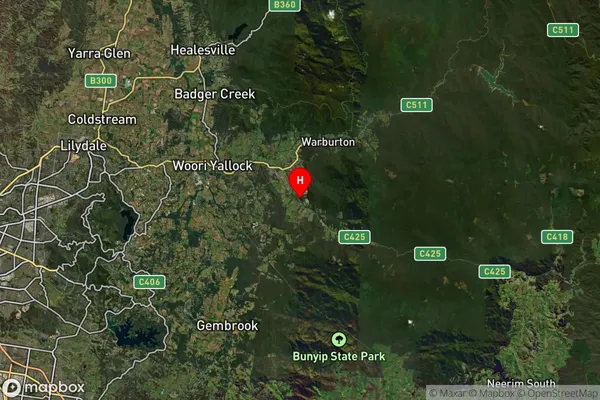 Gladysdale,Victoria Satellite Map