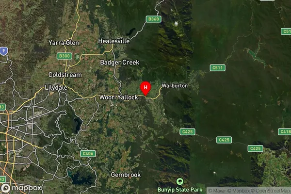 Yarra Junction,Victoria Satellite Map