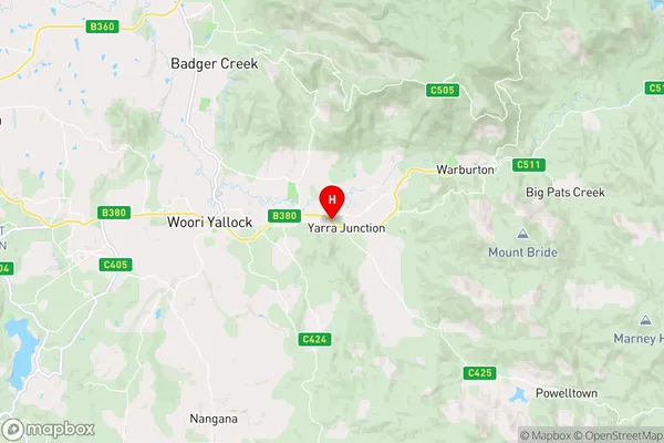 Yarra Junction,Victoria Area Map