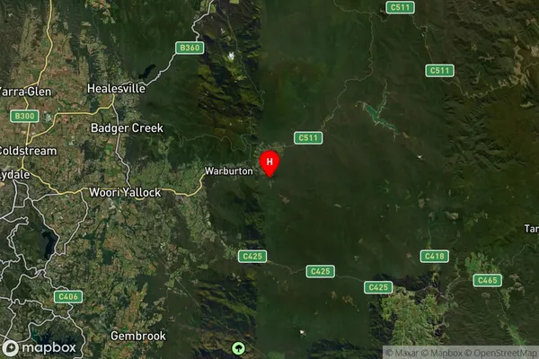 Big Pats Creek,Victoria Satellite Map