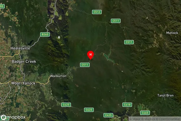 Mcmahons Creek,Victoria Satellite Map