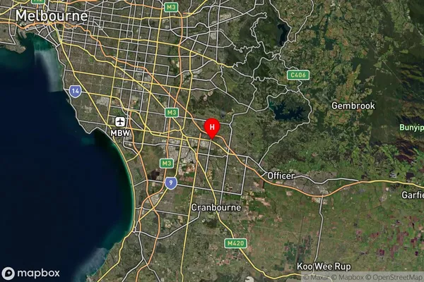 Hallam,Victoria Satellite Map