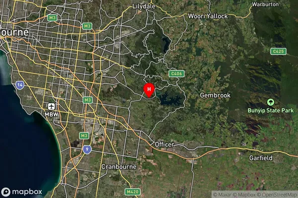 Narre Warren East,Victoria Satellite Map