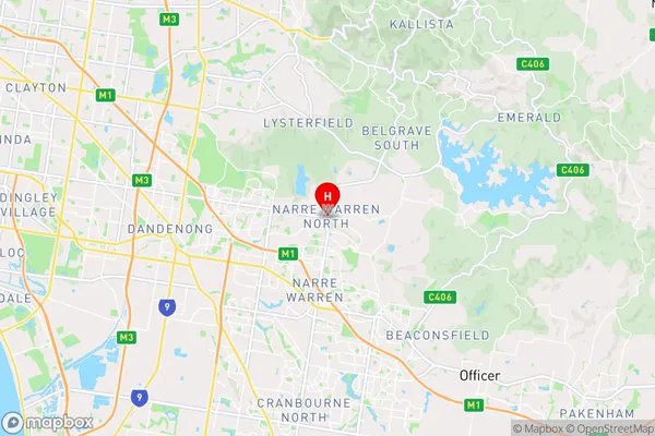 Narre Warren North,Victoria Area Map