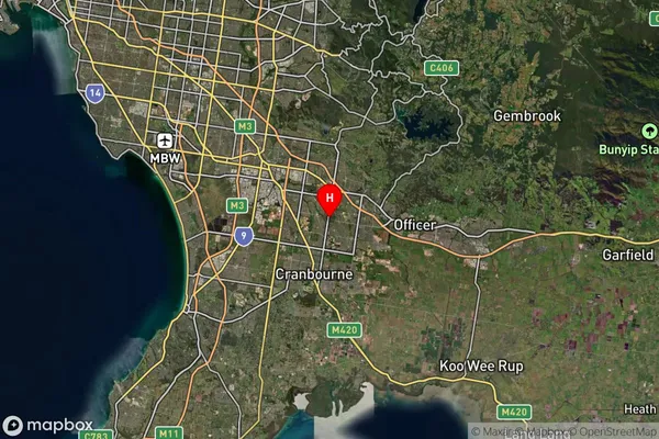 Narre Warren South,Victoria Satellite Map