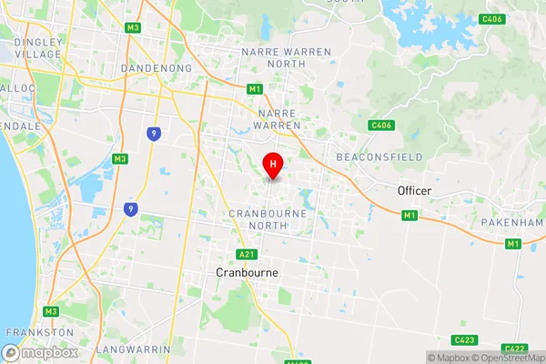 Narre Warren South,Victoria Area Map