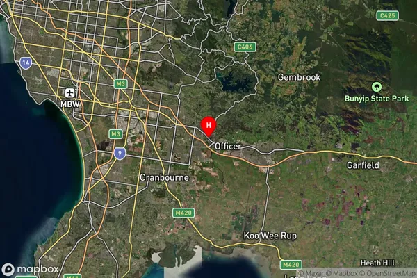 Beaconsfield,Victoria Satellite Map