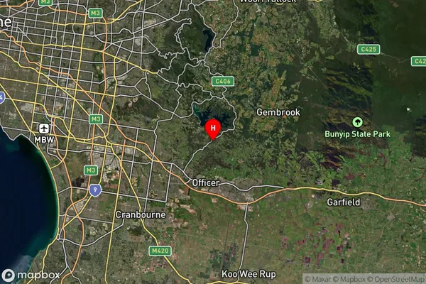 Beaconsfield Upper,Victoria Satellite Map