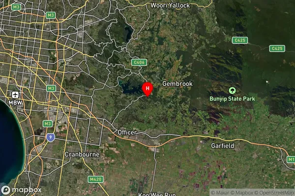 Dewhurst,Victoria Satellite Map