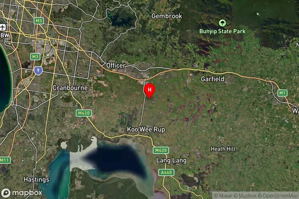 Pakenham South,Victoria Satellite Map