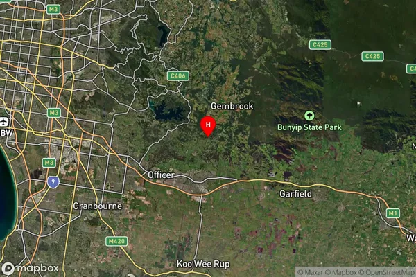 Pakenham Upper,Victoria Satellite Map