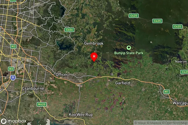 Nar Nar Goon North,Victoria Satellite Map