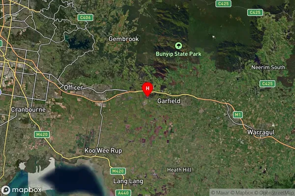 Tynong,Victoria Satellite Map