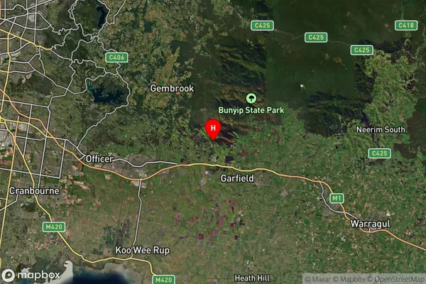 Tynong North,Victoria Satellite Map