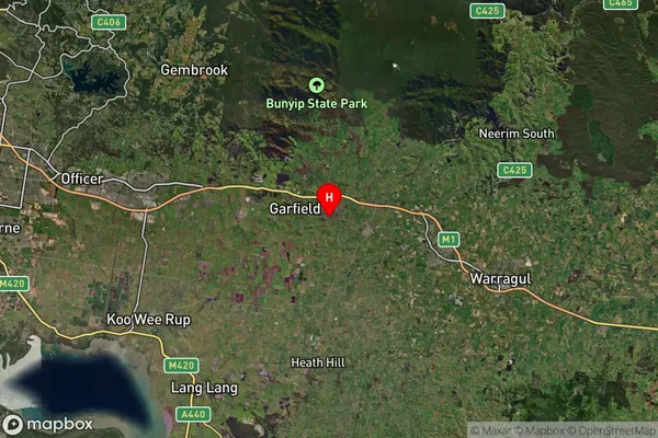 Bunyip,Victoria Satellite Map