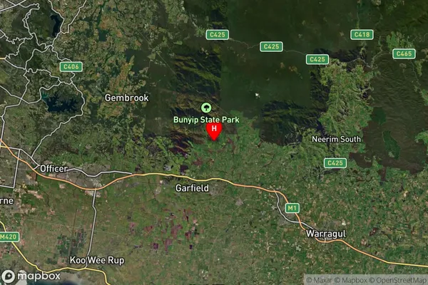 Tonimbuk,Victoria Satellite Map