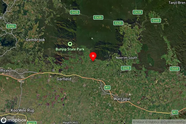 Labertouche,Victoria Satellite Map